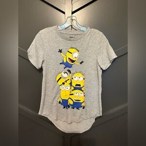 Gray Minions Short Sleeve Tee - Women's